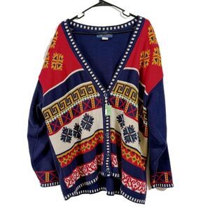Colorful Geometric Women's Cardigan
